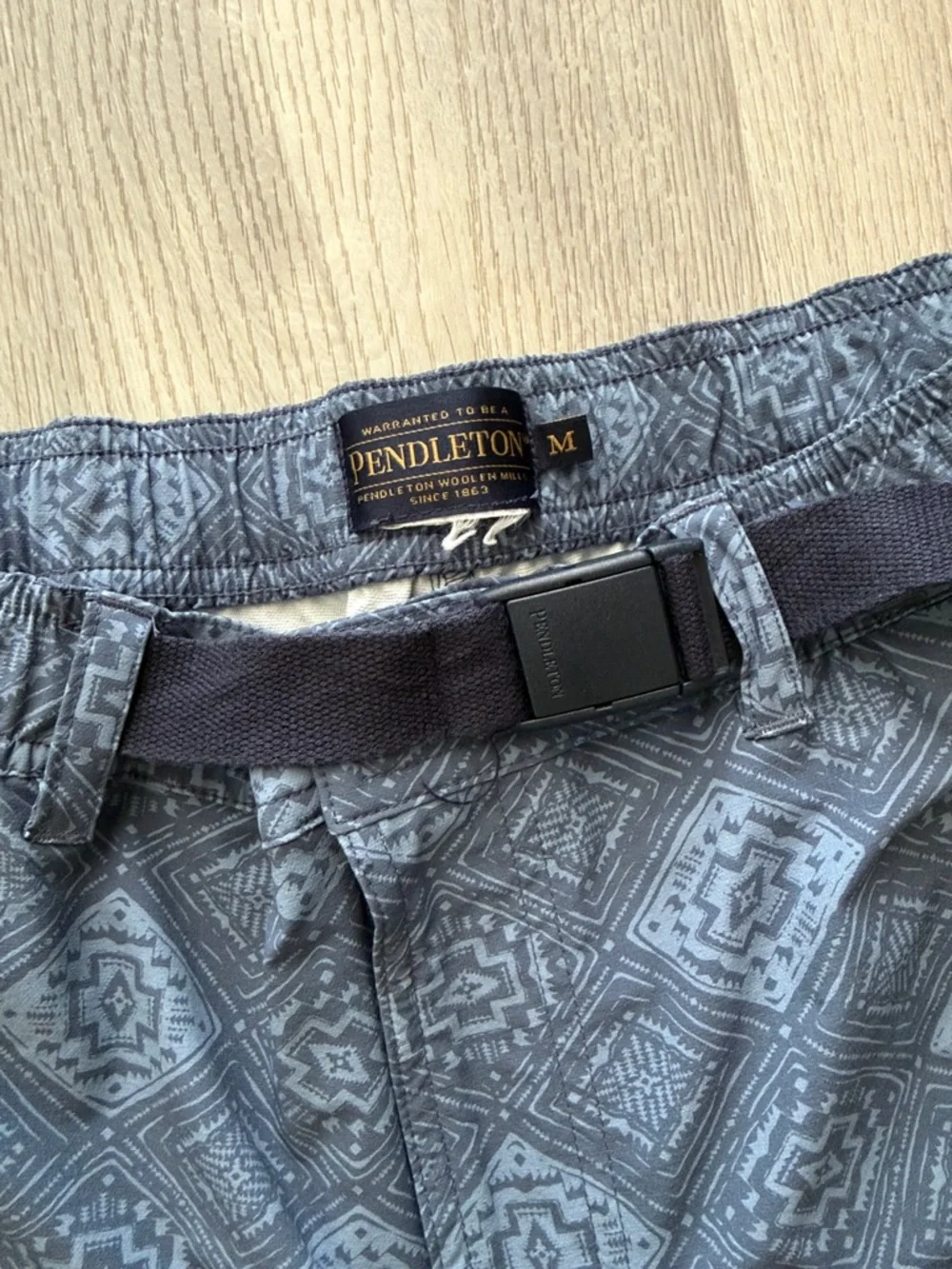 Pendleton Blue Beach Blanket Fielder Hybrid Cargo Shorts